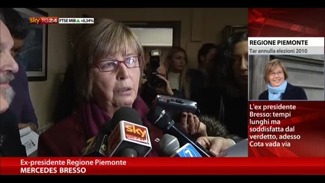 Piemonte,TAR accoglie ricorso Bresso: nullo il voto del 2010