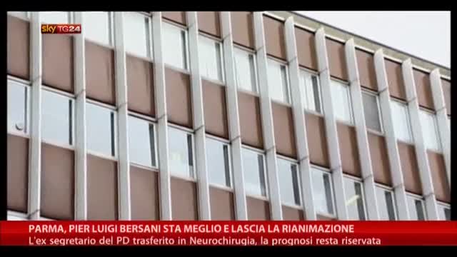 Parma,Pier Luigi Bersani sta meglio e lascia la rianimazione
