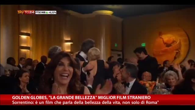 Golden Globe, Sorrentino: "Grande emozione. Grazie Italia"