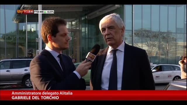 Alitalia, Del Torchio: "Ottimisti per il 2014"