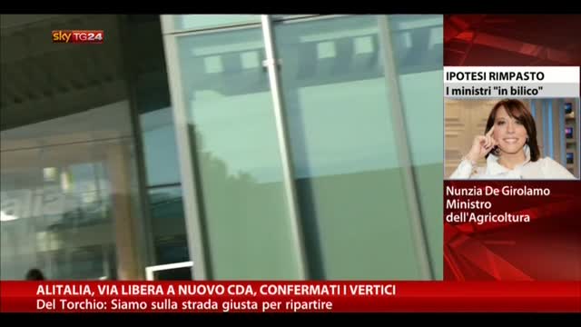Alitalia, via libera al CdA, confermati i vertici