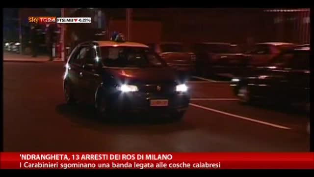 'Ndrangheta, 13 arresti dei Ros di Milano