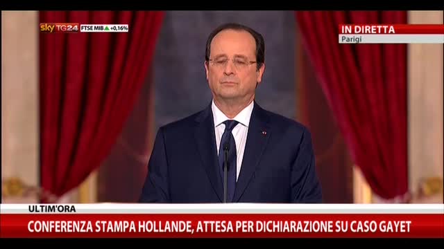 Hollande: il caso Gayet è una questione privata. VIDEO