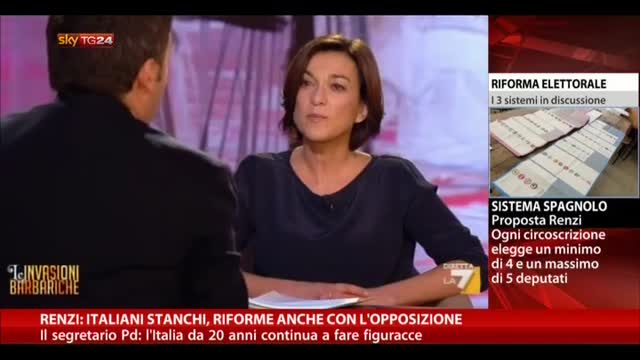 Renzi: "Italiani stanchi, riforme anche con l'opposzione"