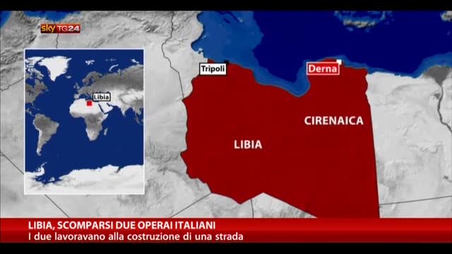 Libia, scomparsi due operai italiani