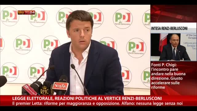 L. elettorale, reazioni politiche a vertice Renzi-Berlusconi