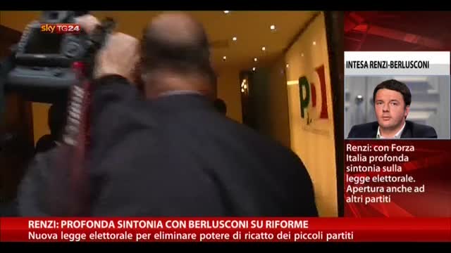 Renzi: Profonda sintonia con Berlusconi su riforme
