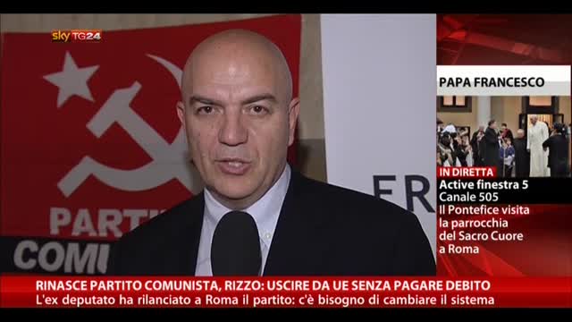 Rinasce partito comunista, Rizzo: uscire da UE