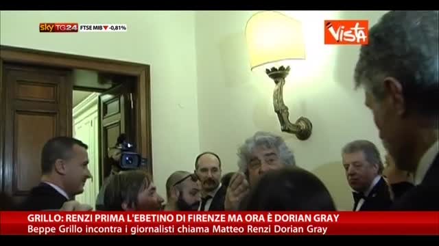 Grillo: Renzi prima ebetino di Firenze, ora è Dorian Gray