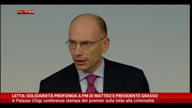 Letta: solidarietà a PM Di Matteo e presidente Grasso