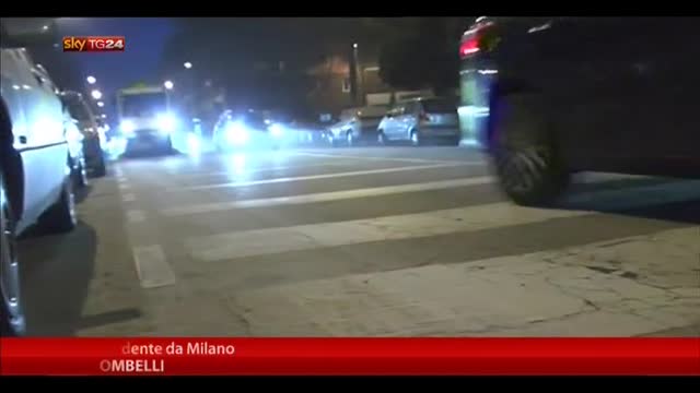 Strade imbiancate a Milano, ma è polvere del cantiere