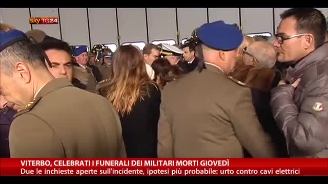 Viterbo, celebrati i funerali dei militari morti giovedì