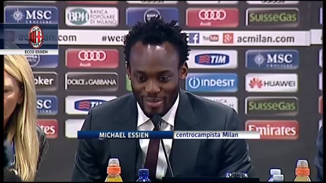 Milan, Essien si presenta: "Sono in forma, pronto a giocare"