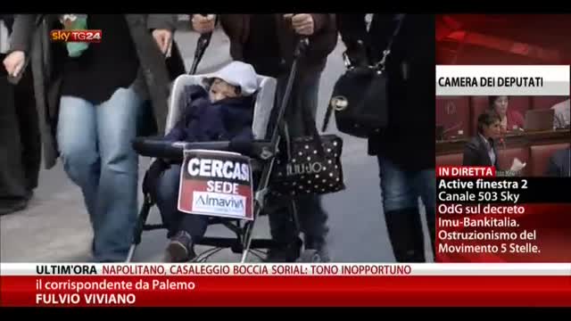 Palermo, sciopero dipendenti Almaviva: migliaia in piazza