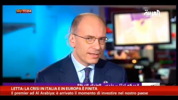 Letta: La crisi in Italia e in Europa è finita