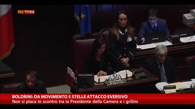 Boldrini: Da Movimento 5 Stelle attacco eversivo
