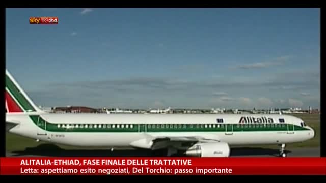 Alitalia,-Ethiad, fase finale delle trattative