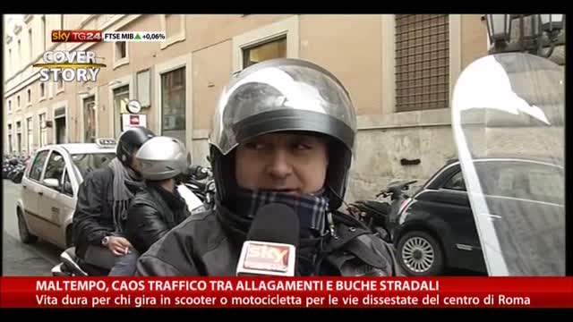 Maltempo, caos traffico. Parlano cittadini di Roma