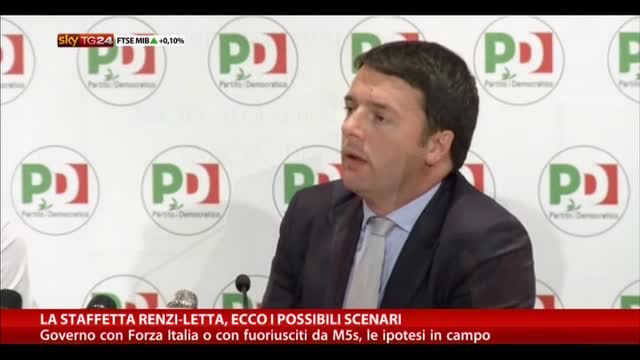 La staffetta Renzi-Letta, ecco i possibili scenari