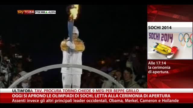 Inizio olimpiadi di Sochi, Letta alla Cerimonia di Apertura
