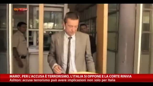 Marò,per accusa è terrorismo,Italia si oppone e Corte rinvia