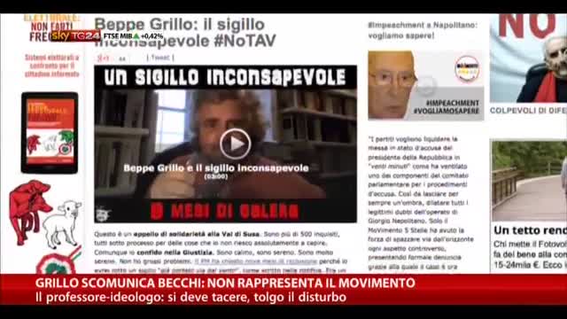 Grillo scomunica Becchi: "Non rappresenta il MoVimento"