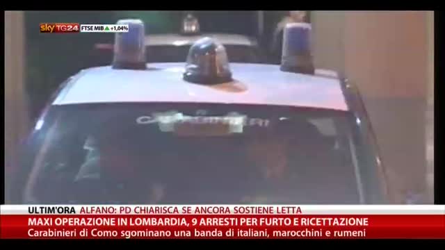 MaxiOperazione Lombardia, 9 arresti per furto e ricettazione