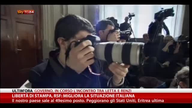 Libertà di stampa, RSF: migliora la situazione italiana