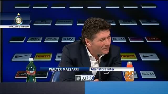 Mazzarri: Inter, difficoltà d'attacco