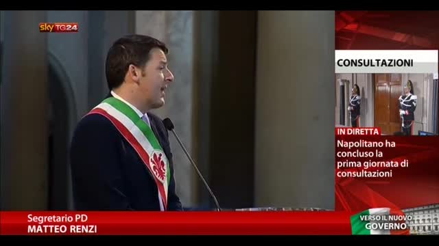 Renzi: regalate al sindaco stesso affetto e critica