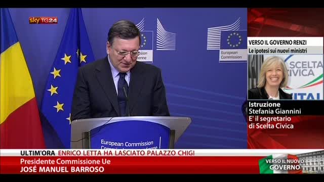 Barroso: già incontrato Renzi, è europeista impegnato