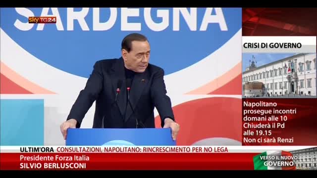 Berlusconi: sono l'ultimo premier eletto dal popolo