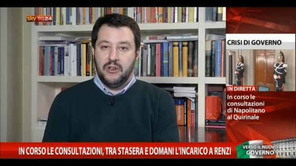 Consultazioni in corso, le parole di Matteo Salvini