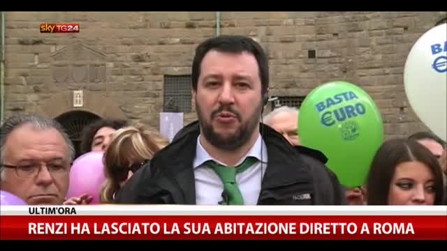 Verso Governo Renzi, Salvini: Visione padronale dell'Italia