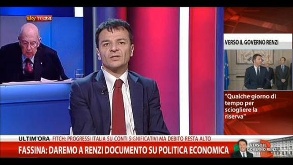 Fassina: daremo a Renzi documento su politica economica
