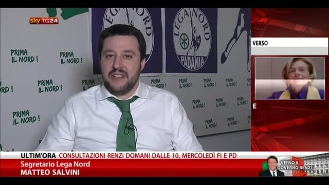 Salvini: Lega andrà alle consultazioni di Renzi