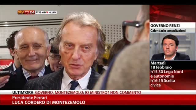 Governo, Montezemolo: No comment, Viva la Ferrari