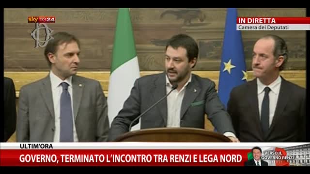 Governo, Salvini: Usciamo preoccupati da incontro con Renzi