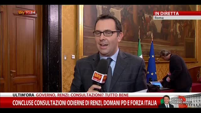 Concluse consultazioni odierne di Renzi, domani PD e FI