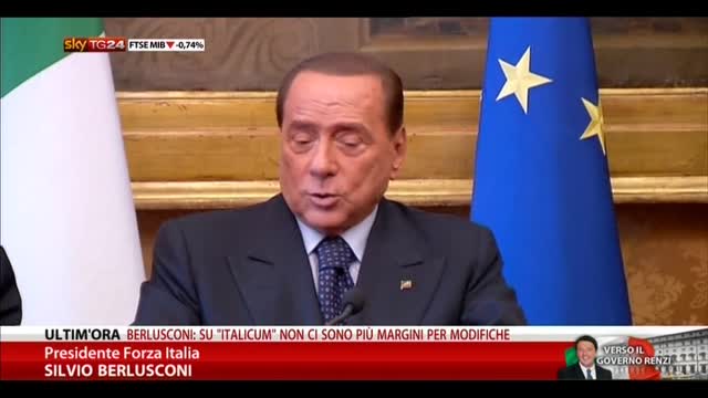 Berlusconi: All'opposizione su gestione ordinaria governo
