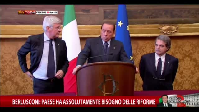 Berlusconi: Paese ha assolutamente bisogno delle riforme