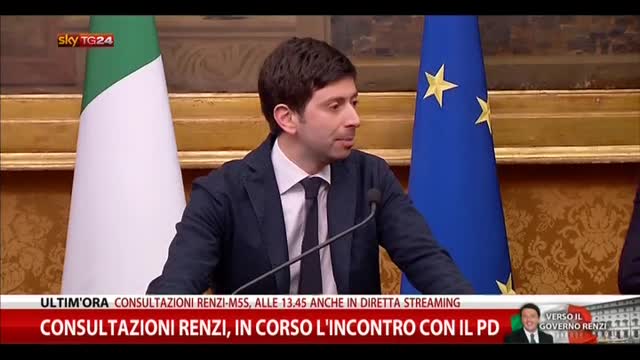 Consultazioni, Speranza (Pd): "Portiamo avanti l'Italia"
