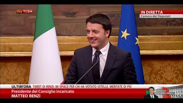 Concluse le consultazioni: parla Matteo Renzi