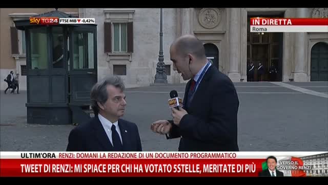 Verso il nuovo Governo, le parole di Brunetta