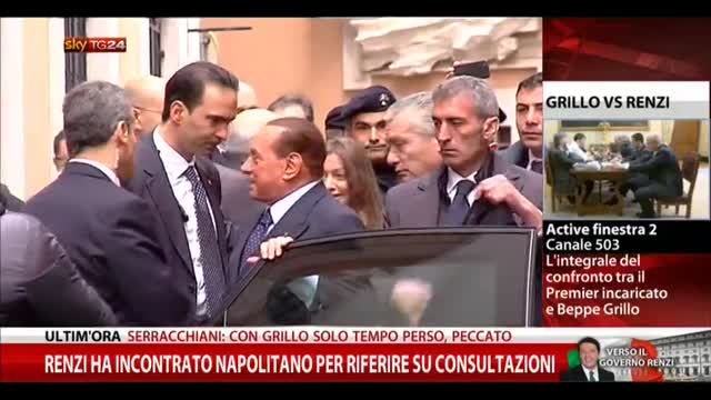 Consultazioni, Berlusconi: lavorare insieme per riforme
