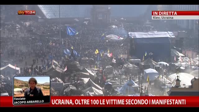 Ucraina, oltre 100 le vittime secondo i manifestanti