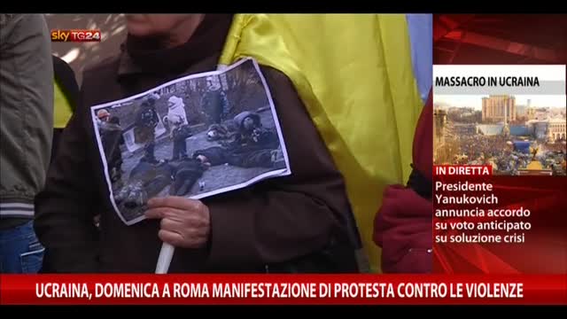 Ucraina, domenica a Roma corteo di protesta contro violenze