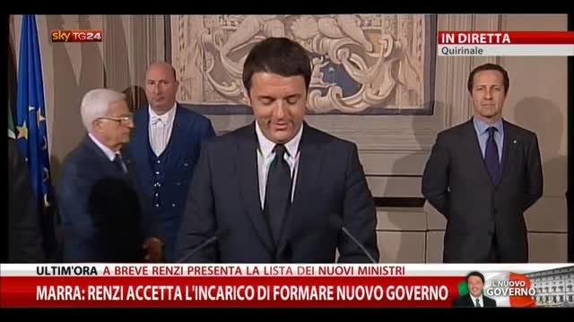 Governo, parla Renzi  dopo l'incontro con Napolitano