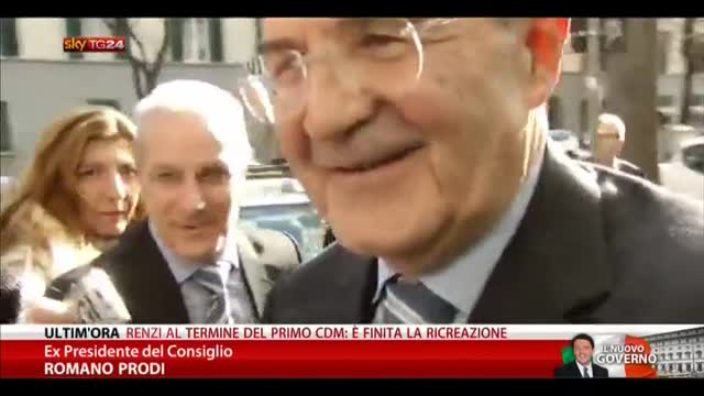 Governo Renzi, Prodi: Tutti ci auguriamo un successo