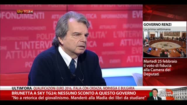 Brunetta: Renzi dimostri che rispetta i patti